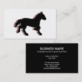 積み重ねられた馬 名刺 (正面/裏面)