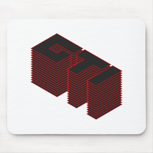 積み重ねられたGTI マウスパッド (正面)