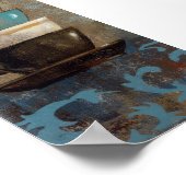 積み重ねコーヒーカップ ポスター (角)