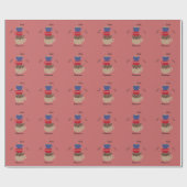 積み重ねコーヒーカップ ラッピングペーパー (フラット)