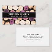 積み重ねワインコルク 名刺 (正面/裏面)