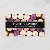 積み重ねワインコルク 名刺 (正面)