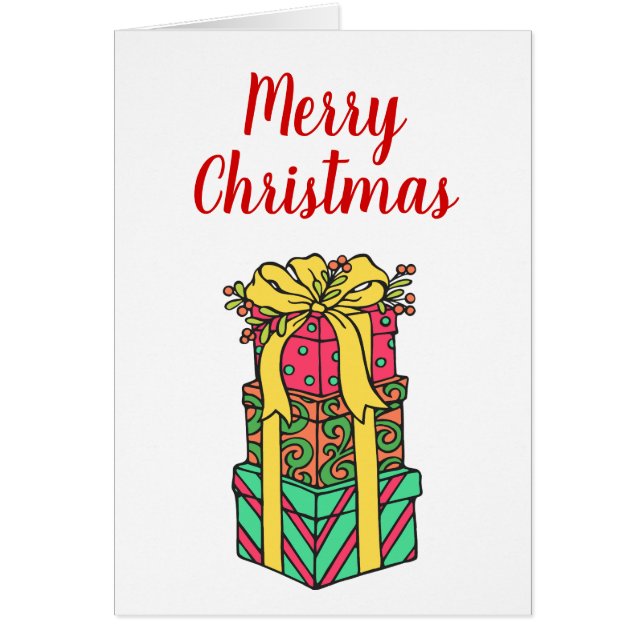 積み重ね包まれたクリスマスプレゼントクリスマス (正面)