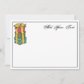 積み重ね包まれたクリスマスプレゼントクリスマス シーズンカード (正面)