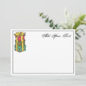 積み重ね包まれたクリスマスプレゼントクリスマス シーズンカード (スタンド正面)