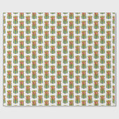 積み重ね包まれたクリスマスプレゼントクリスマス ラッピングペーパー (フラット)