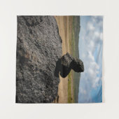 積み重ね岩 タペストリー (正面(横))