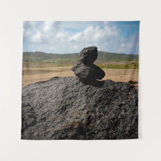 積み重ね岩 タペストリー (正面)