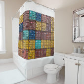 積み重ね式貨物トレーラ シャワーカーテン (インサイチュ)