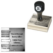 積み重ね本デザイン木印 ラバースタンプ (押印)