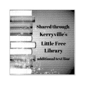 積み重ね本デザイン木印 ラバースタンプ (インプリント)