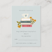 積み重ね本フローラおむつラッフルムマベビーシャワー エンクロージャーカード (正面)