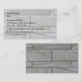 積み重ね石壁タイルのテクスチャ 名刺 (正面/裏面)
