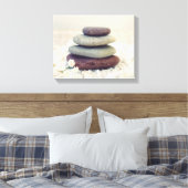 積み重ね石瞑想的なケルン キャンバスプリント (インサイチュ (寝室))