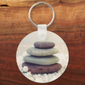 積み重ね石瞑想的なケルン キーホルダー (正面)