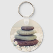 積み重ね石瞑想的なケルン キーホルダー (裏面)