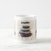 積み重ね石瞑想的なケルン コーヒーマグカップ (中央)