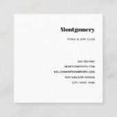 積み重ね石瞑想的なケルン スクエア名刺 (裏面)