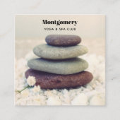 積み重ね石瞑想的なケルン スクエア名刺 (正面)