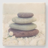 積み重ね石瞑想的なケルン ストーンコースター (正面)