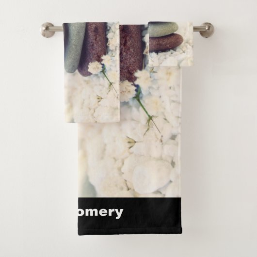 積み重ね石瞑想的なケルン バスタオルセット (インサイチュ)