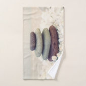 積み重ね石瞑想的なケルン バスタオルセット (ハンドタオル)