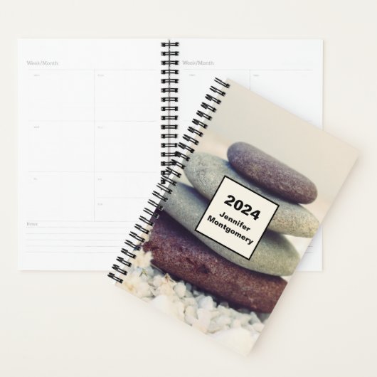 積み重ね石瞑想的なケルン プランナー手帳 (ディスプレー)