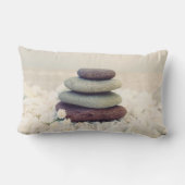 積み重ね石瞑想的なケルン ランバークッション (裏面)