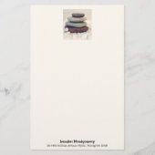 積み重ね石瞑想的なケルン 便箋 (正面)