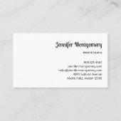 積み重ね石瞑想的なケルン 名刺 (裏面)