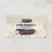 積み重ね石瞑想的なケルン 名刺 (正面)