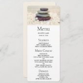 積み重ね石瞑想的なケルン 招待状 (正面/裏面)