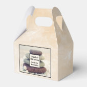 積み重ね石瞑想的ケアン誕生日ありがとう フェイバーボックス (正面サイド)