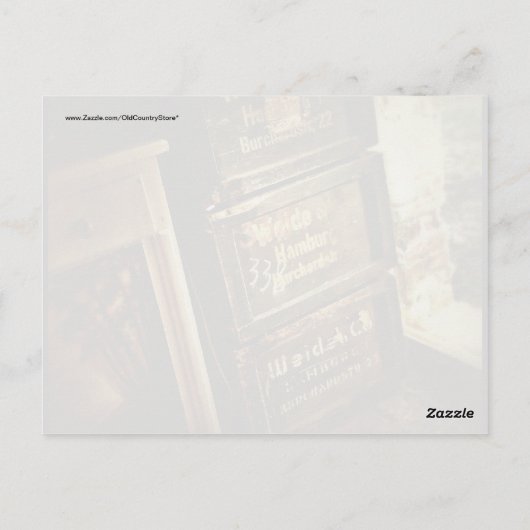 積み重ね素朴られた木箱の箱が色あせた ポストカード (裏面)