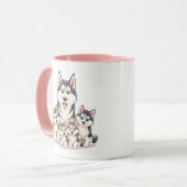 積み重与えね枕マグカップなし – やる気を起こさせる マグカップ (正面左)