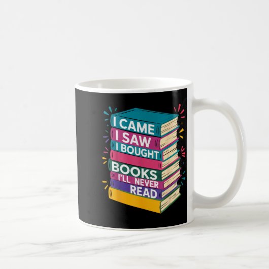 積ん読の意味 読書家 本好き 本の愛好家 コーヒーマグカップ (右)