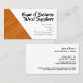 積層のフロアーリングの写真の木製品 名刺 (正面/裏面)