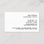 積層のフロアーリングの写真の木製品 名刺 (裏面)