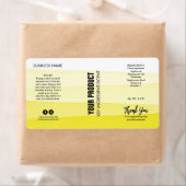 積層インクイエロー体バター瓶の製品ラベル ラベル (インサイチュ)