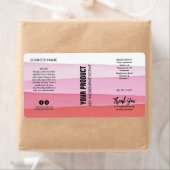 積層インクピンク体バター瓶の製品ラベル ラベル (インサイチュ)