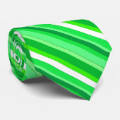 積層キャンディストライプーの – エメラルドグリーンとホワイト ネクタイ (ロール)
