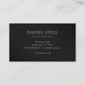 積層ブラシ金属鋼コーナー建築 名刺 (裏面)