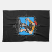 積極的なサイクリング キッチンタオル (横)