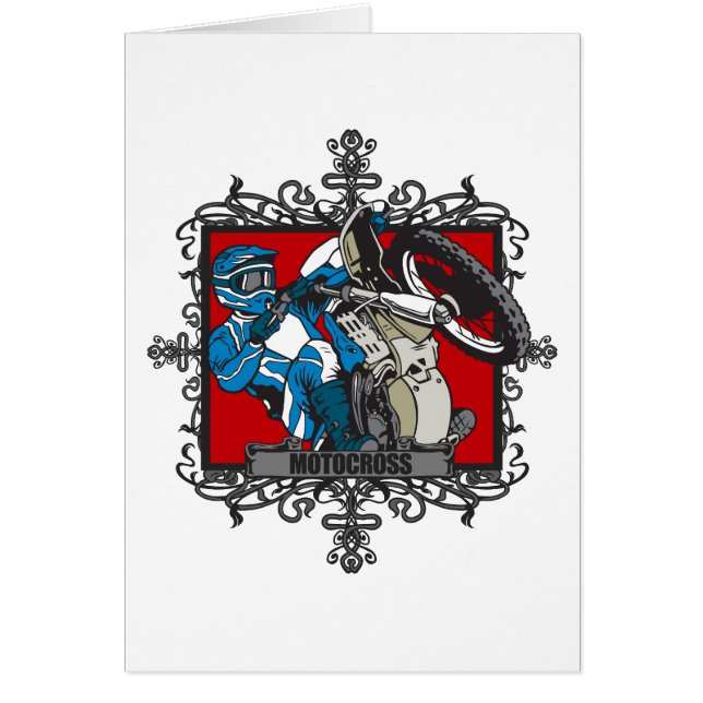 積極的なモトクロス (正面)