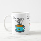 積極的に茶マグを音を立てて飲みます コーヒーマグカップ (左)