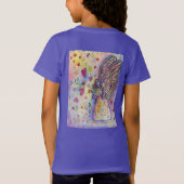 積極的宇宙エンジェルアートチャイルドTシャツ Tシャツ (裏面)