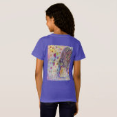 積極的宇宙エンジェルアートチャイルドTシャツ Tシャツ (裏面フル)