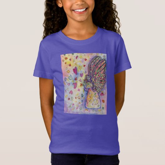 積極的宇宙エンジェルアートチャイルドTシャツ Tシャツ (正面)
