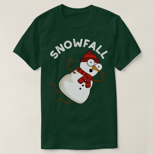 積雪おもしろい止め Tシャツ (デザイン正面)