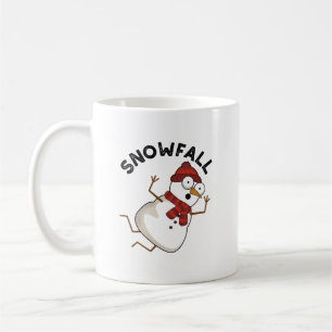 積雪おもしろい積雪 コーヒーマグカップ